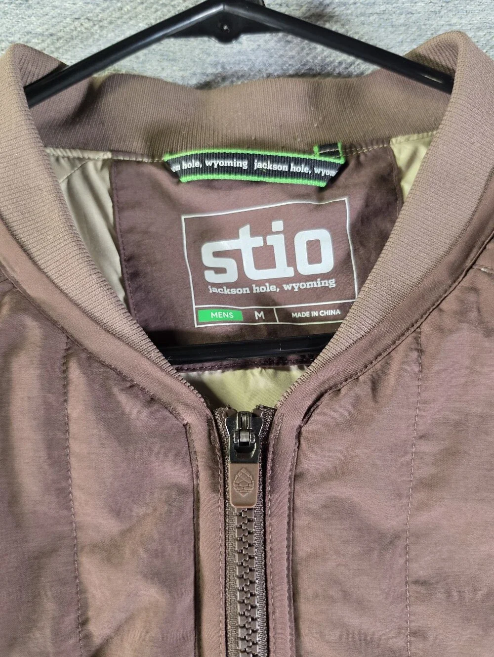 Stio Brown Insulated Jacket-Style Home Accent Cover